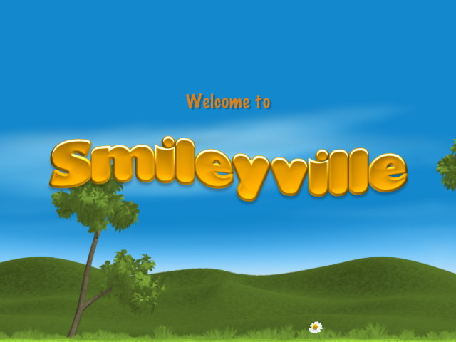 Smileyville (Windows) screenshot: Title screen.