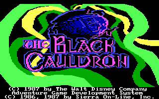 The Black Cauldron (DOS) screenshot: Title Screen