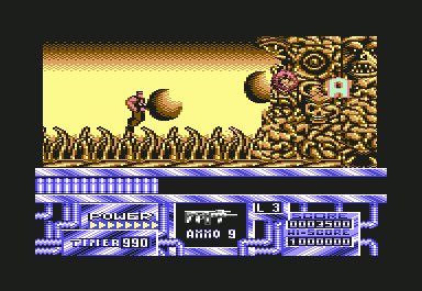 Hell Hole (Commodore 64) screenshot: Extra ammo