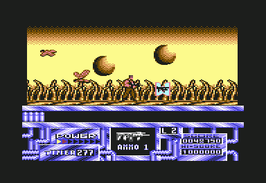 Hell Hole (Commodore 64) screenshot: Another weapon type bonus