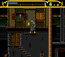 Mary Shelley's Frankenstein (Genesis) screenshot: Enemies dropping items out of the windows