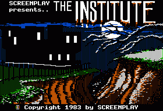 The Institute (Apple II) screenshot: Title