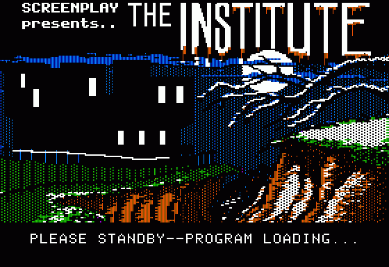 The Institute (Apple II) screenshot: Game loading