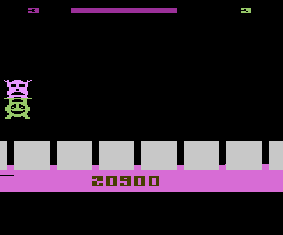 Tooth Protectors (Atari 2600) screenshot: Was grabbed by the Snack Attack