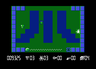 Robbo (Atari 8-bit) screenshot: This sign looks familiar...