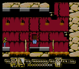 James Bond Jr (NES) screenshot: Don't touch the sand.