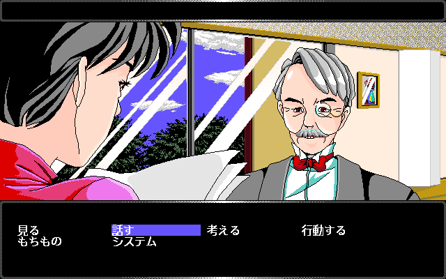 Bishōjo Hunter ZX (PC-98) screenshot: Typical options