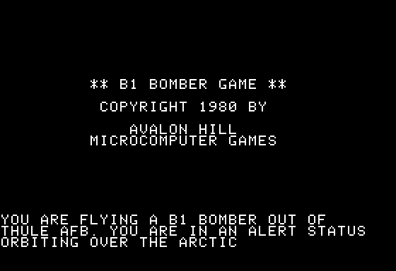 B-1 Nuclear Bomber Screenshots - MobyGames