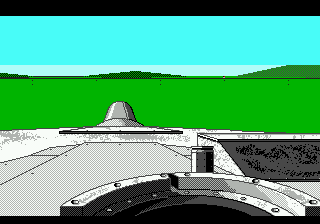 Abrams Battle Tank (Genesis) screenshot: The Cupola view