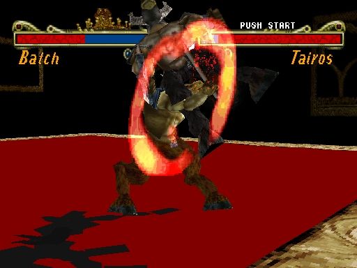 Killing Zone (PlayStation) screenshot: The final arena and fight; a mirror match.