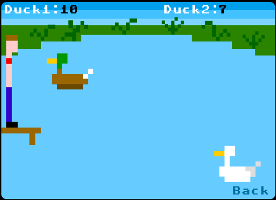 Duck Pond (Browser) screenshot: [Demo version] Strong Bad plays Duck Pond