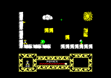 Vampire (Amstrad CPC) screenshot: The action begins