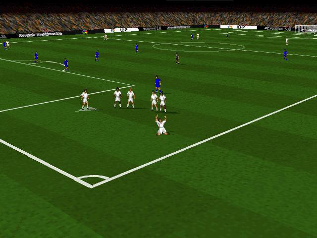 PC Fútbol 5.0 (DOS) screenshot: Goal Celebration