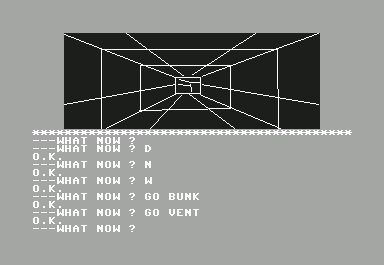 Escape from Pulsar 7 (Commodore 64) screenshot: Vent shaft