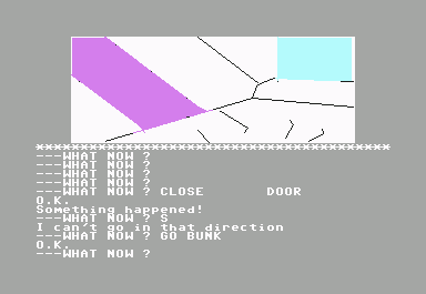 Escape from Pulsar 7 (Commodore 64) screenshot: Bunk bed