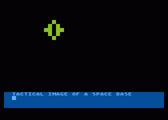 Conflict 2500 (Atari 8-bit) screenshot: Instruction - Space base