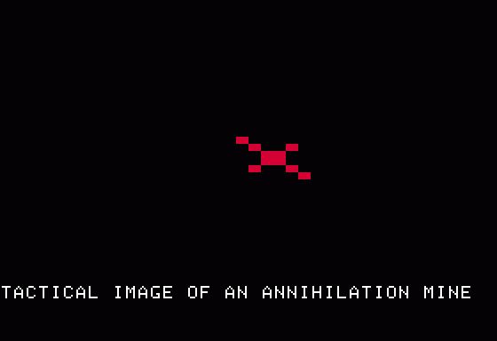 Conflict 2500 (Apple II) screenshot: Instruction - Annihilation Mine