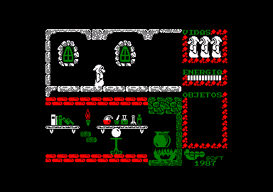 Spirits (Amstrad CPC) screenshot: Starting location