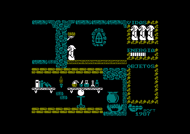 Spirits (Amstrad CPC) screenshot: Found a switch