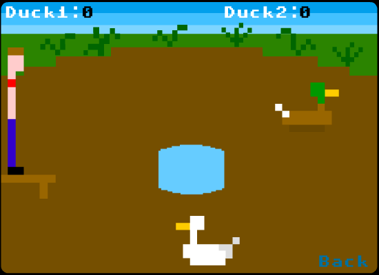 Duck Pond (Browser) screenshot: You can drain the pond