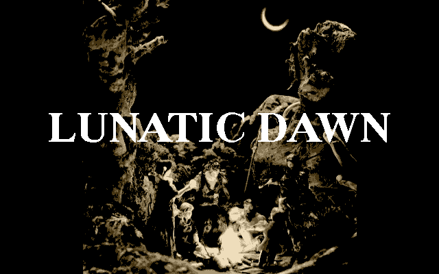Lunatic Dawn (PC-98) screenshot: Title screen B