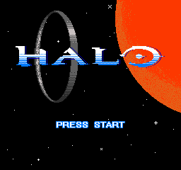 Pixel Force: Halo (Windows) screenshot: Title screen