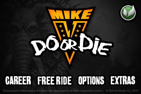 Mike V: Do or Die (iPhone) screenshot: Main Menu