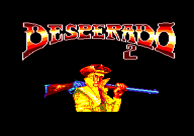 Desperado 2 (Amstrad CPC) screenshot: Title screen
