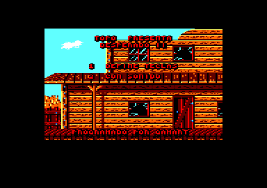 Desperado 2 (Amstrad CPC) screenshot: Part 1: Menu