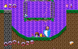 Mr. Blobby (DOS) screenshot: In action