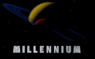 Mr. Blobby (DOS) screenshot: Millennium logo