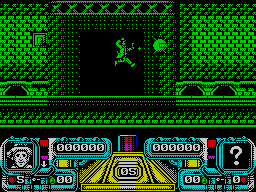 Dalek Attack (ZX Spectrum) screenshot: The first level is set in London.