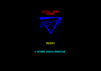 Incredible Shrinking Sphere (Amstrad CPC) screenshot: Electric dreams logo