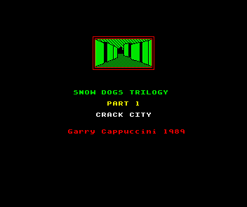 Crack City (ZX Spectrum) screenshot: Credits
