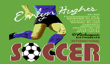 Emlyn Hughes International Soccer (Commodore 64) screenshot: Loading screen