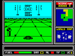 ATF: Advanced Tactical Fighter (ZX Spectrum) screenshot: Ready for take-off.