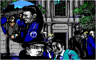 Hostage: Rescue Mission (DOS) screenshot: Uh oh, mission failed! (EGA)