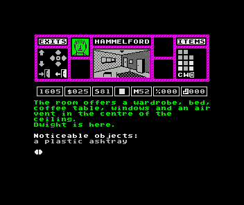 Crack City (ZX Spectrum) screenshot: The first game screen