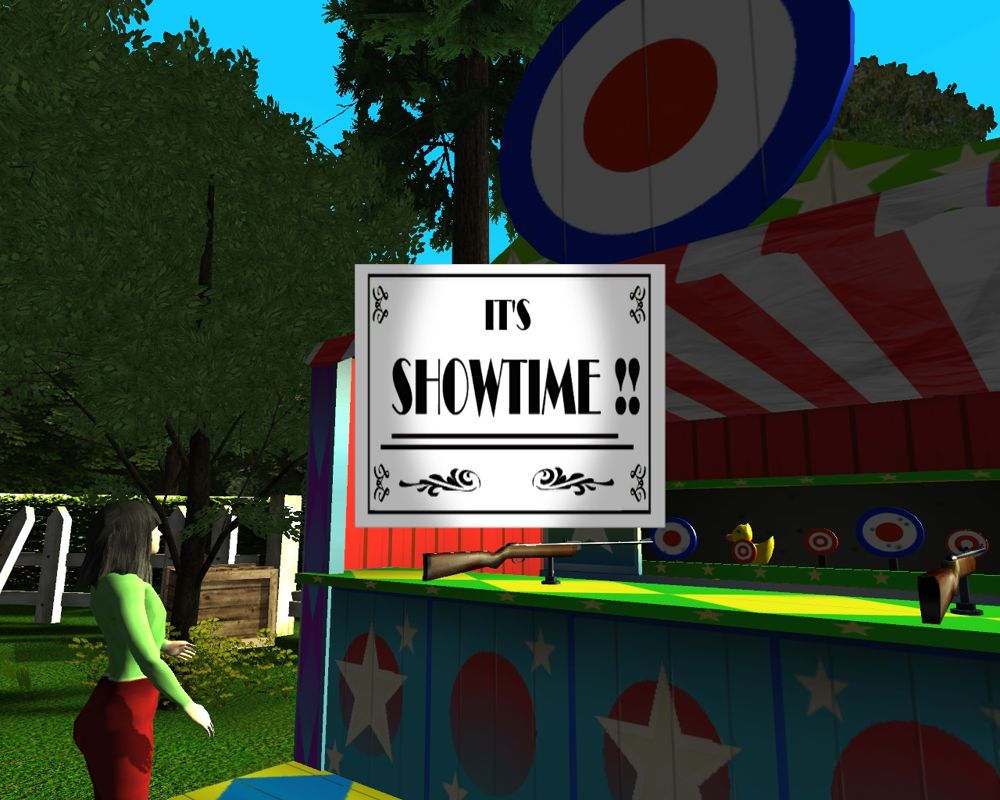 Circus World (Windows) screenshot: There's a game configuration option that allows the player to watch the show. When the show starts this appears and then the player is taken to the big top