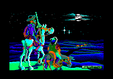 Don Quijote (Amstrad CPC) screenshot: Title screen