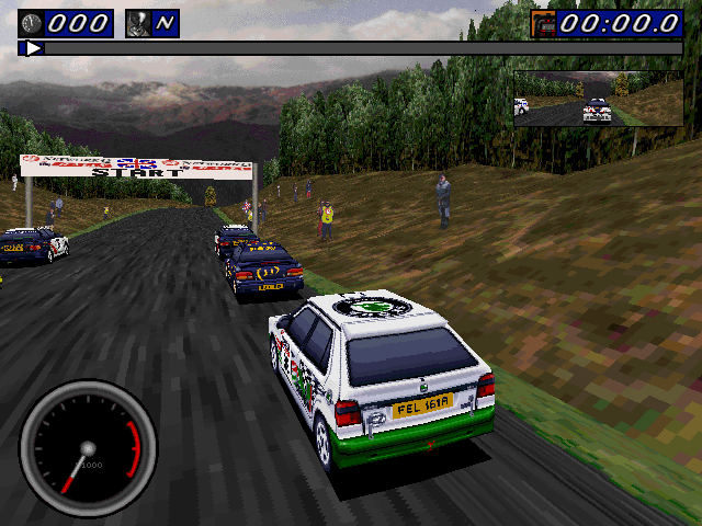 Rally Championship: International Off-Road Racing (DOS) screenshot: Race Start