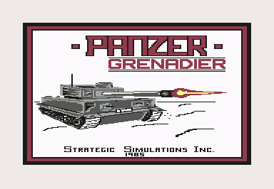 Panzer Grenadier (Commodore 64) screenshot: Title and loading screen