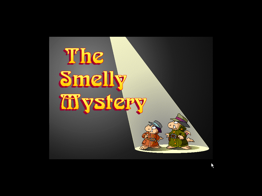 The Smelly Mystery (Windows) screenshot: The Game Main Title Screen