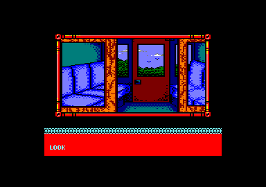 The Famous Five: Five on a Treasure Island (Amstrad CPC) screenshot: Starting location image (disk version)