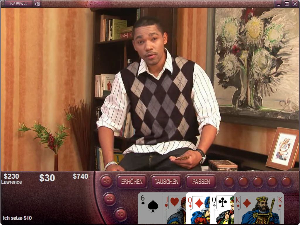 Screenshot of Video Strip Poker Boys (Windows, 2008) - MobyGames