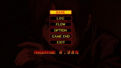Blood: The Last Vampire (PSP) screenshot: Pause menu