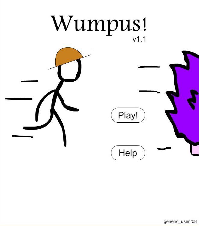 Wumpus! (Browser) screenshot: Main menu