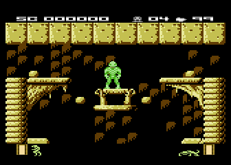 Draconus (Atari 8-bit) screenshot: First Room