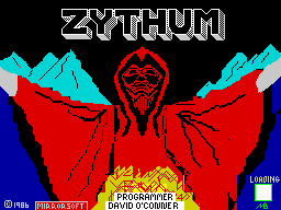 Zythum (ZX Spectrum) screenshot: Loading Screen