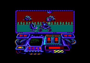 Buggy Ranger (Amstrad CPC) screenshot: Under attack!